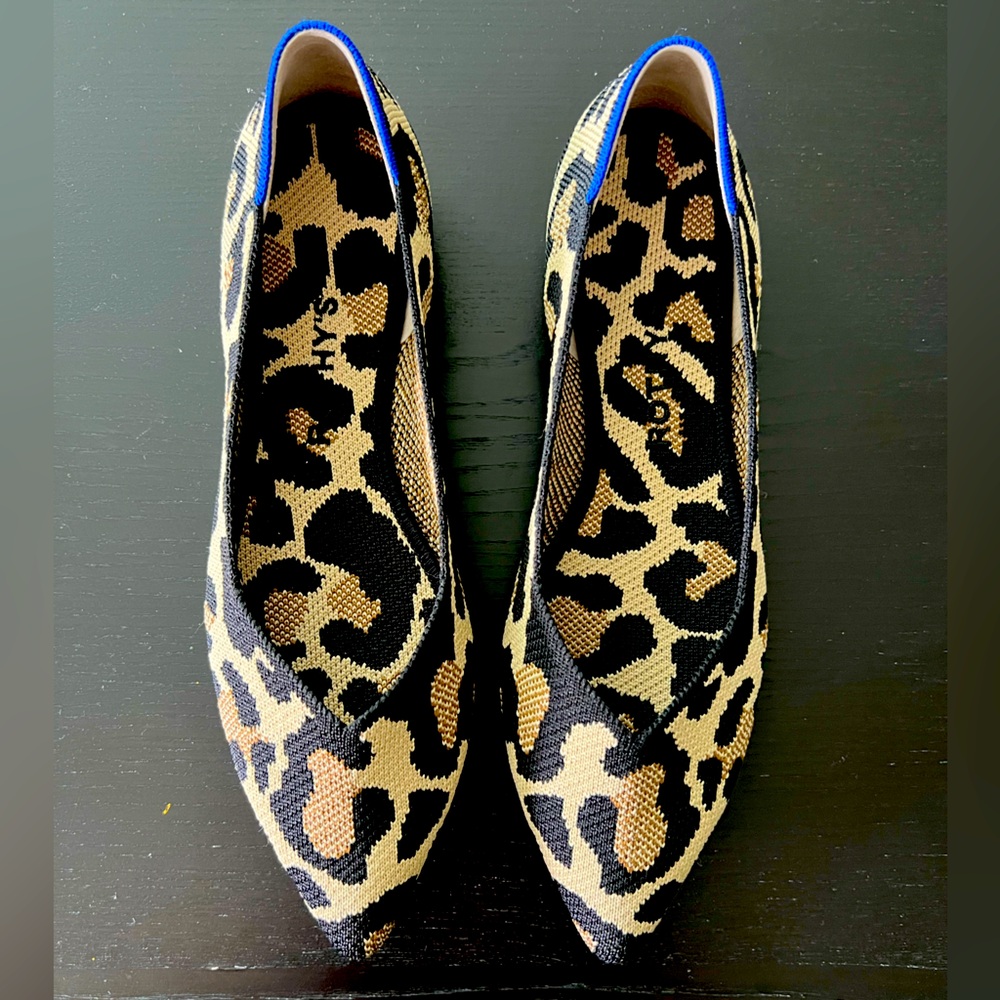 NWOT Rothy’s animal print ballet flats